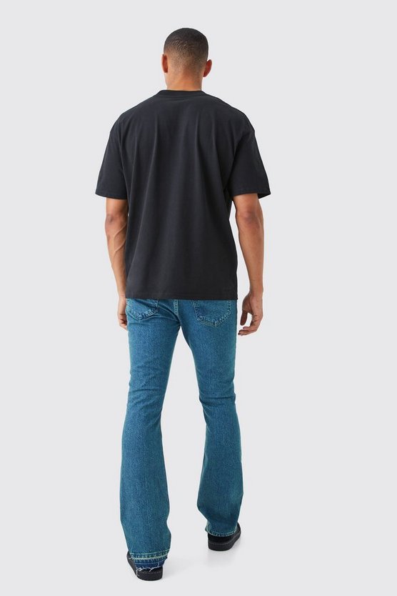 Oversize T-Shirt mit Racing Moto Print