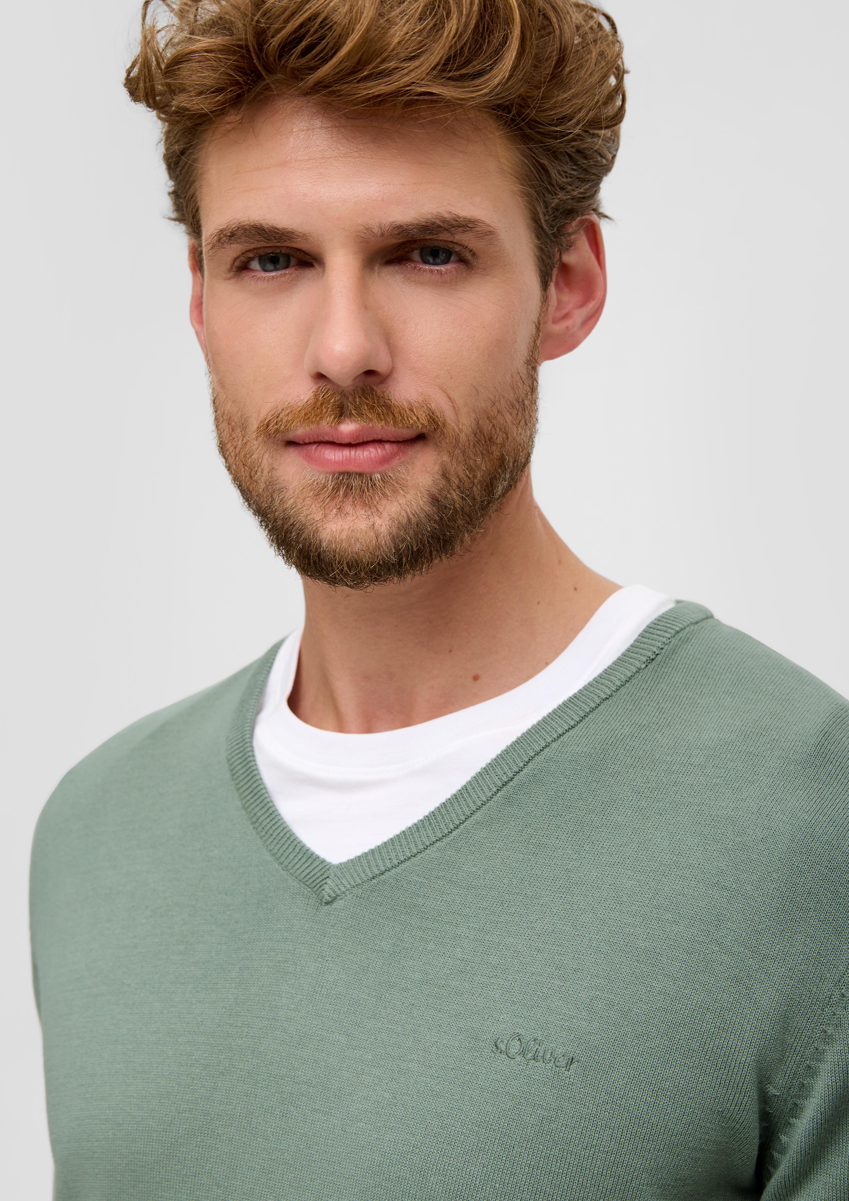 Strickpullover mit V-Ausschnitt  2040666-7210