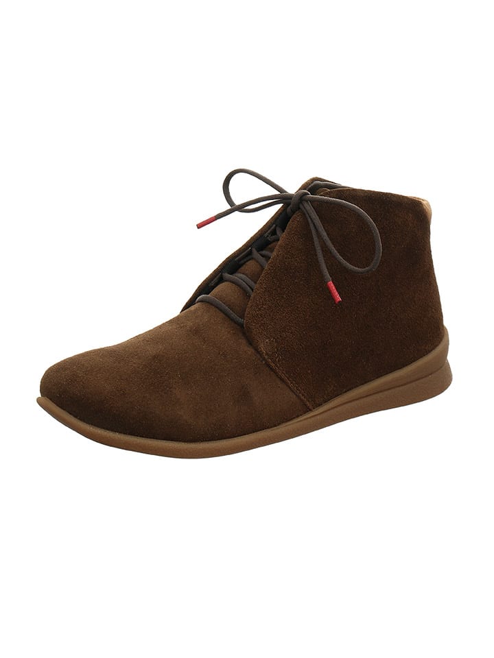 Think! Leder-Ankle-Boots in Braun günstig kaufen