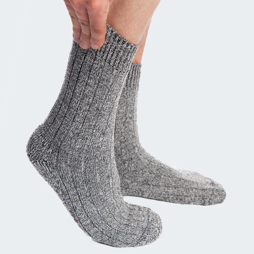 Black Snake Grey 3-pack Norweger Wollsocken