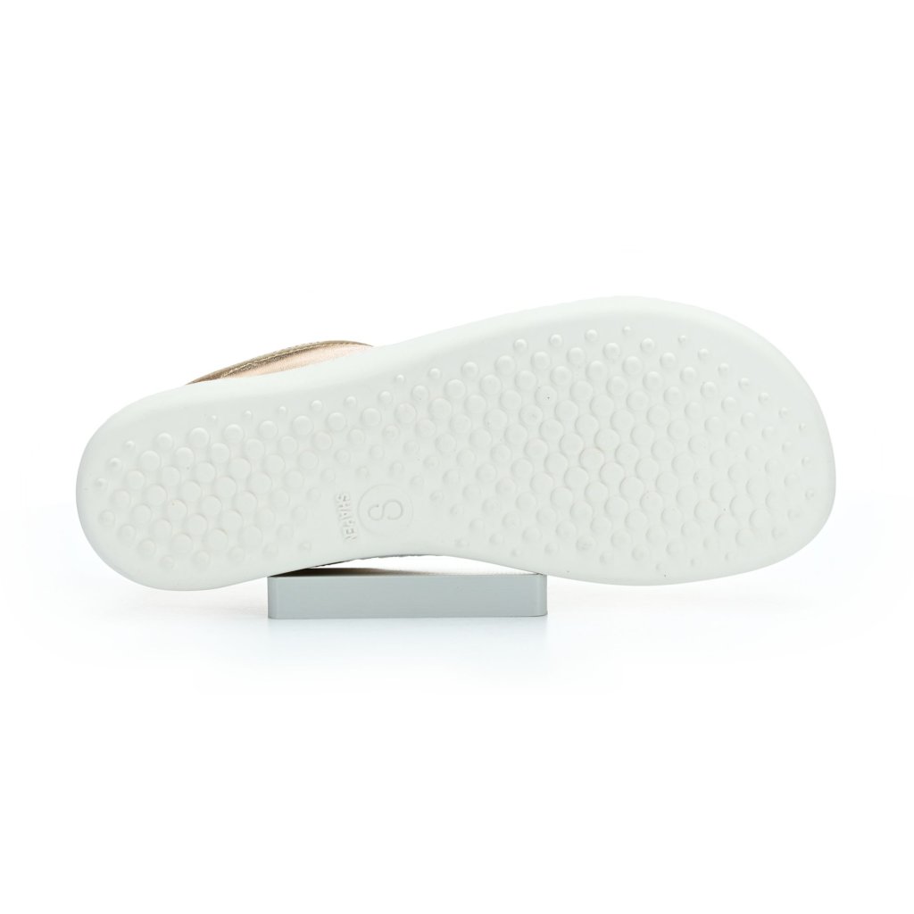 Shapen Feelin Uni Rose Gold Leather Barfuß-Halbschuhe