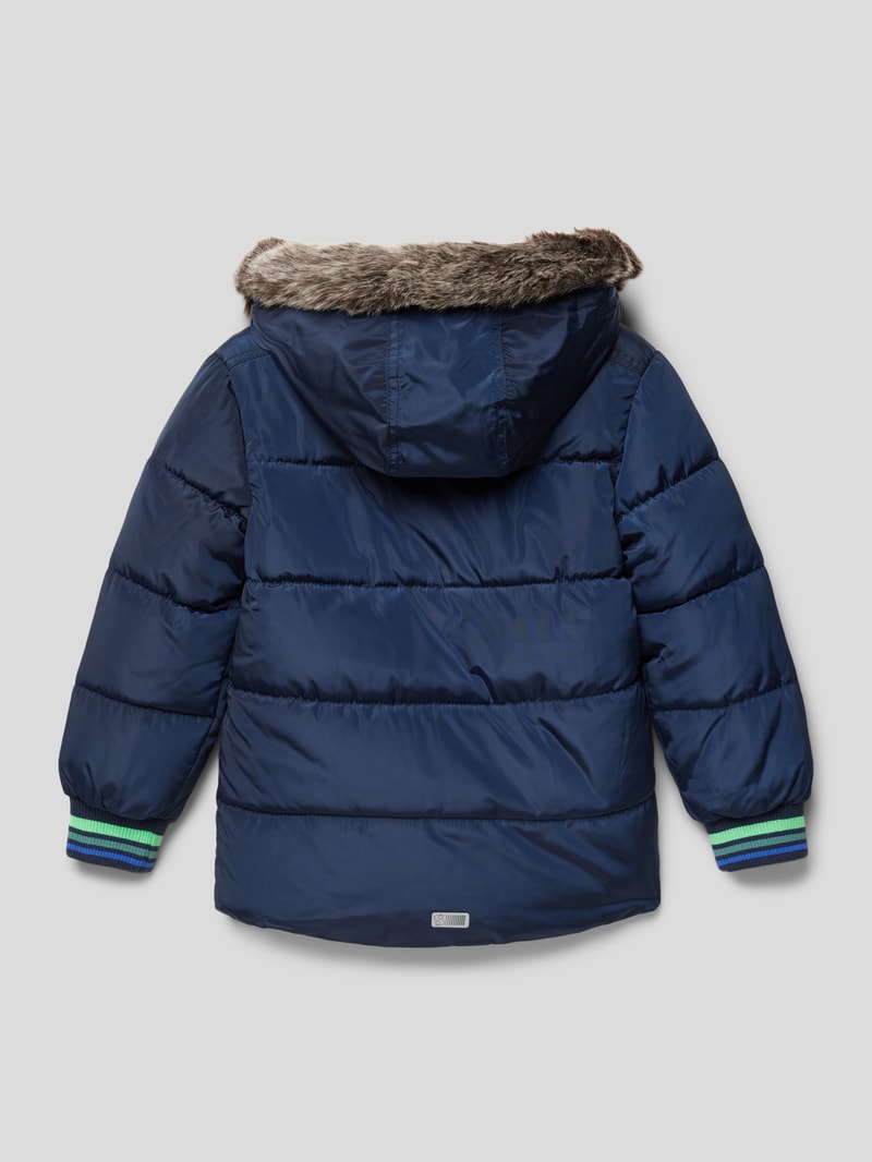 Parka mit Kapuze in marineblau