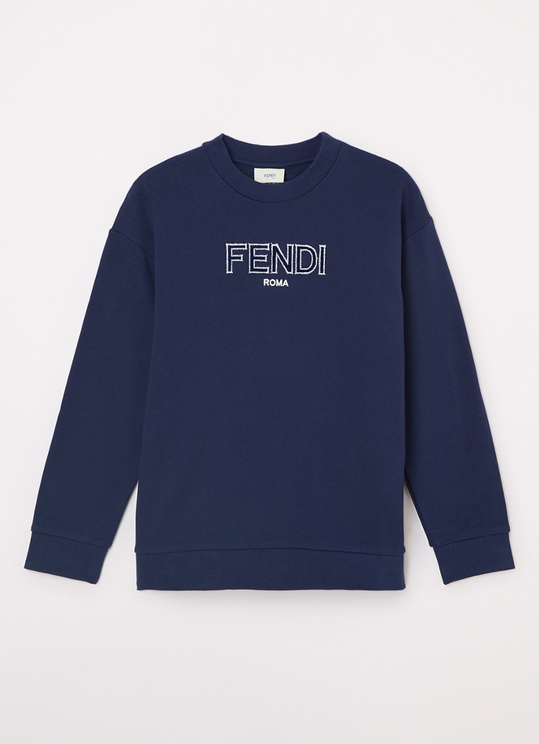 Luźny sweter Fendi z logo 3D