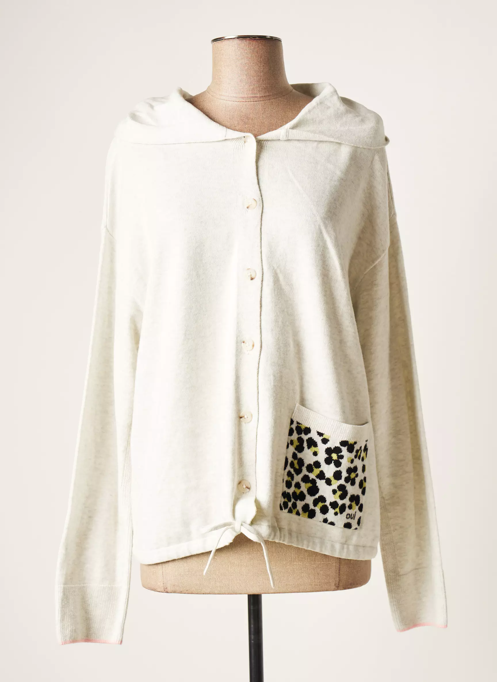 Oui Cardigans Femme couleur gris
