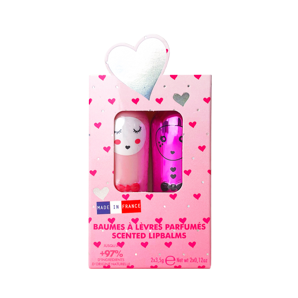 Inuwet Coffret Duo Amour Milkshake / Fraise Baume à lèvres Naturel & Vegan