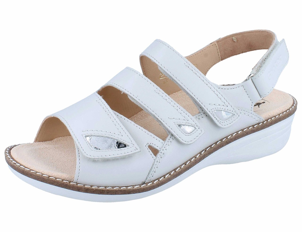 GANTER Komfort Sandalen weiss