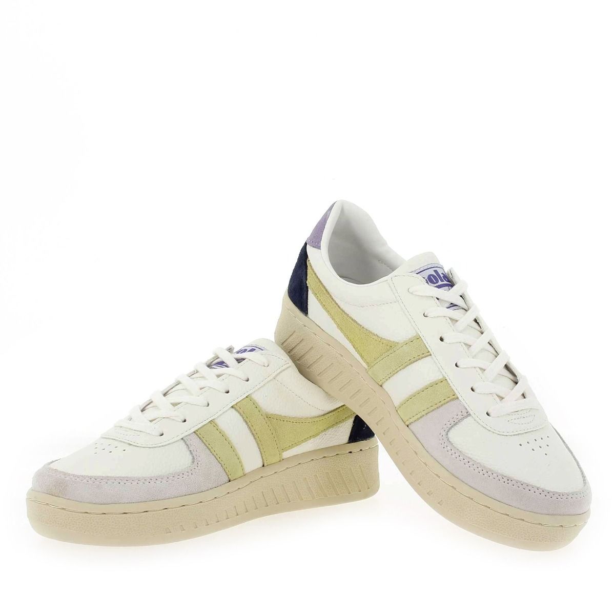 Gola  GRANDSLAM TRIDENT CLA415 - Blanc citron