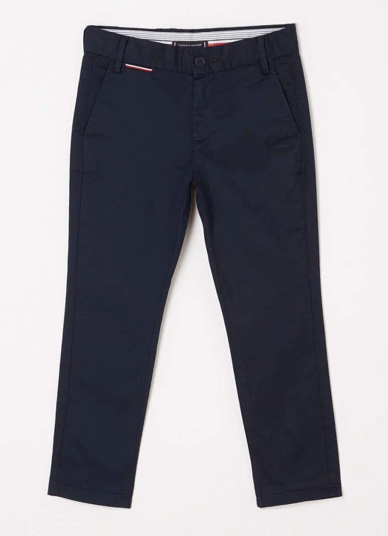 Pantaloni chino slim fit Tommy Hilfiger 1985 cu buzunare laterale