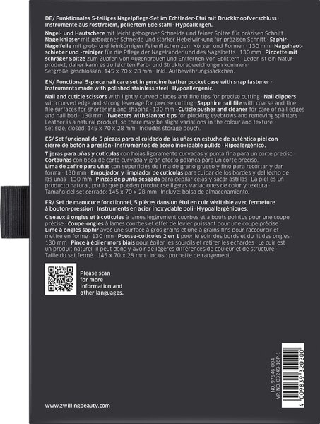 ZWILLING Beauty Classic Nagelpflege-Set - black Maniküre-Set