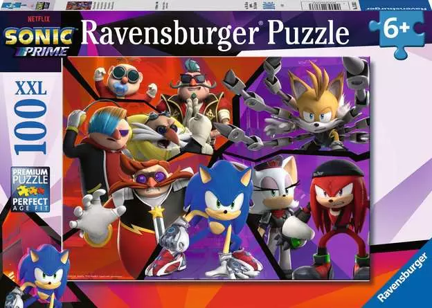 Kinderpuzzle ab 6 Jahren - Nichts kann Sonic aufhalten - 100 Teile