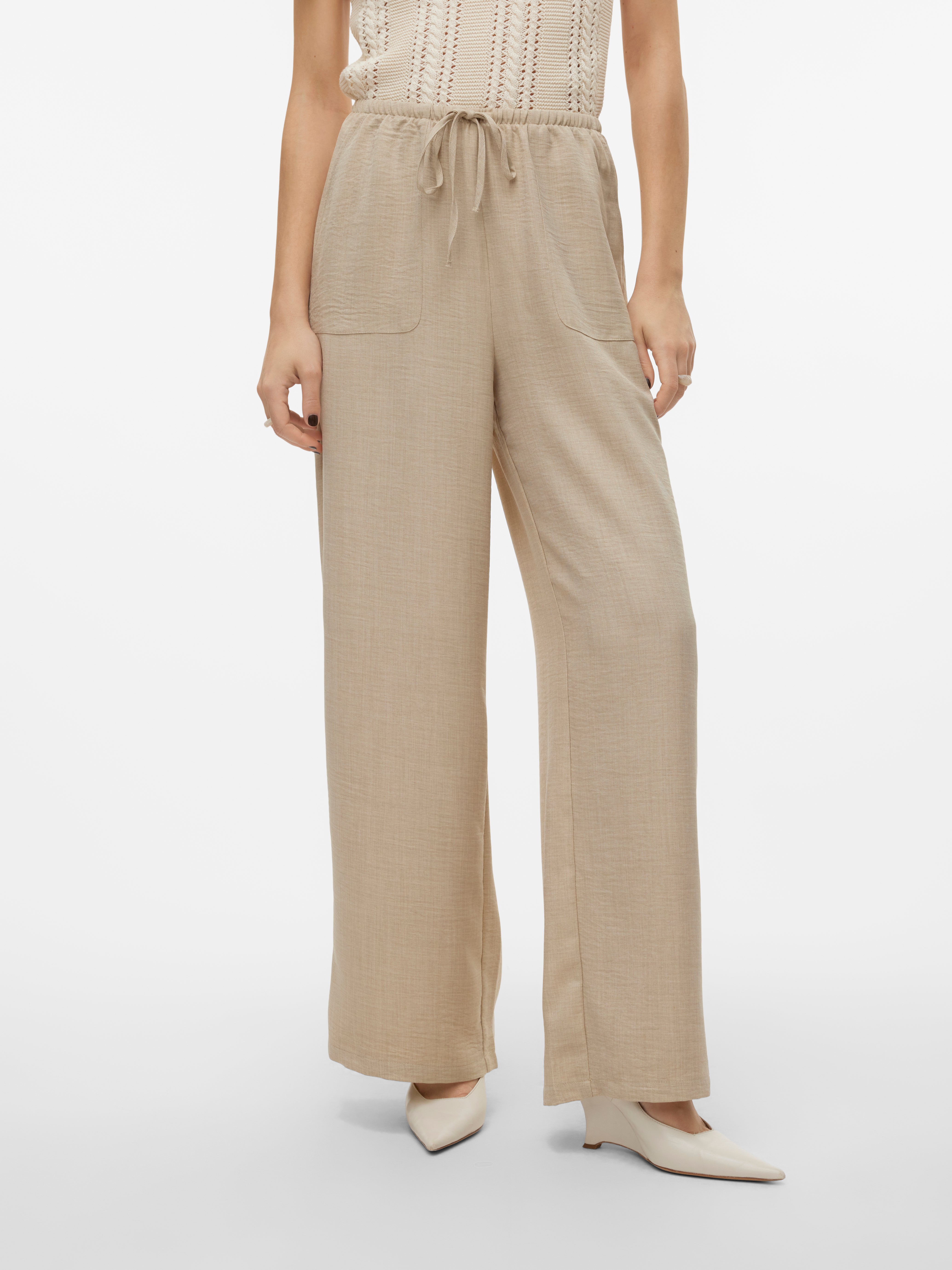 VMMELANEY Hohe Taille Hose