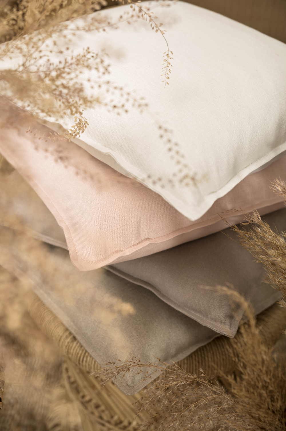 Kissenhülle Lion taupe uni