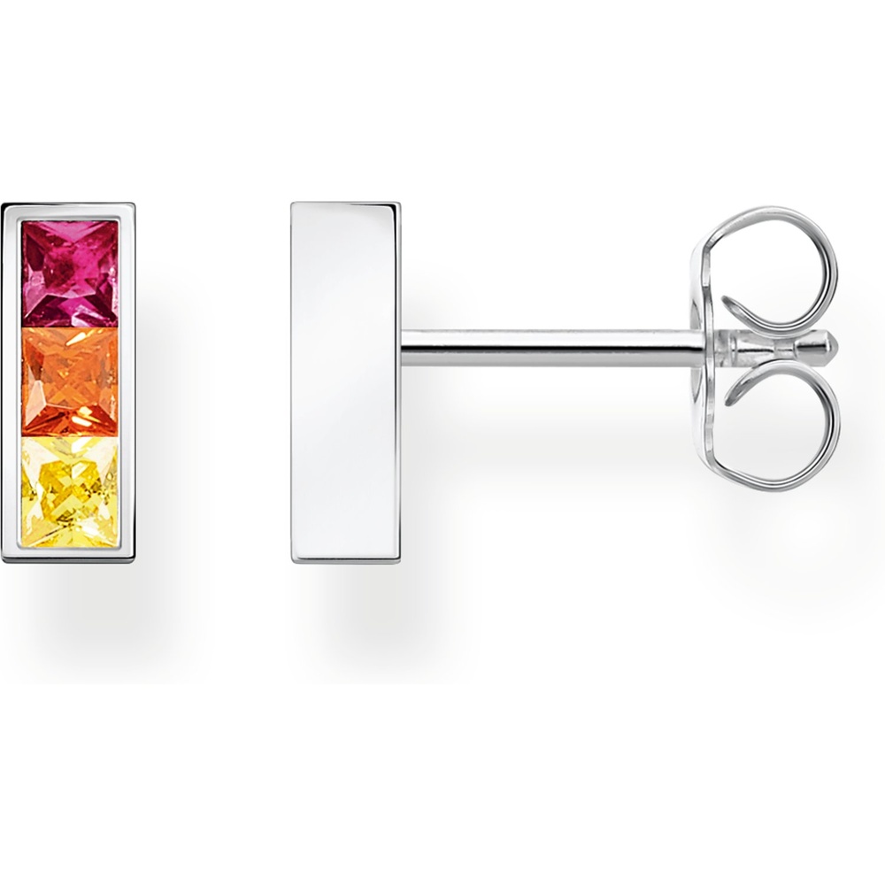Thomas Sabo Boucles d'oreilles à fermoir à poussette 925 Argent Boucles d'oreilles