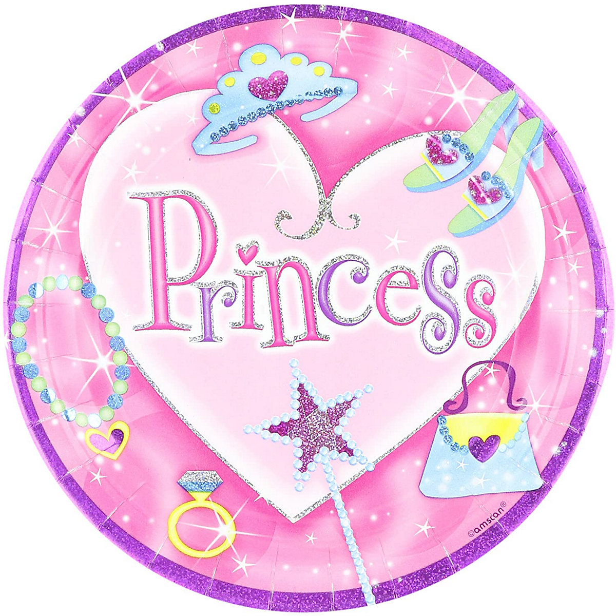 Kinderparty-Set Prinzessin - großes Kindergeburtstags-Set I (79-teilig)