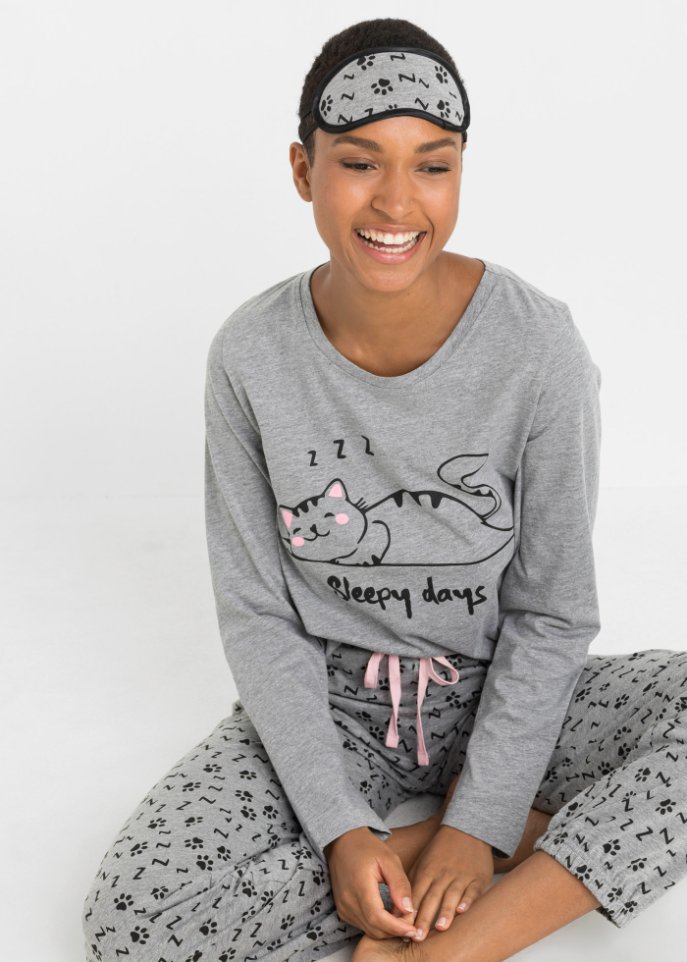 Pyjama mit Schlafmaske