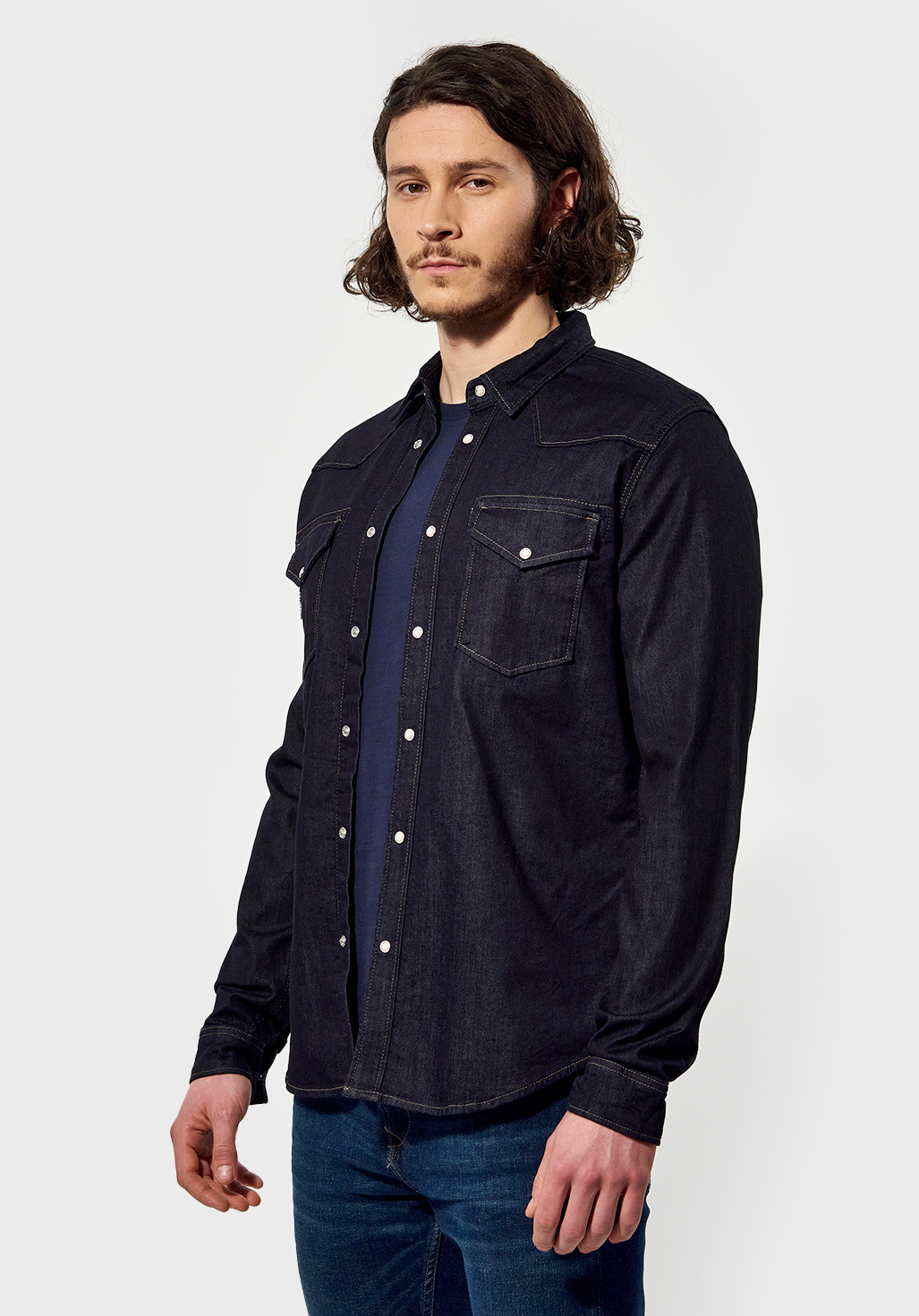 DIEGO  Chemise en jean slim Homme
