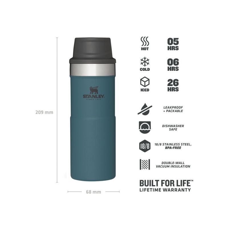 Stanley Classic Trigger-Action Travel MUG 12oz \/350ml Saffron