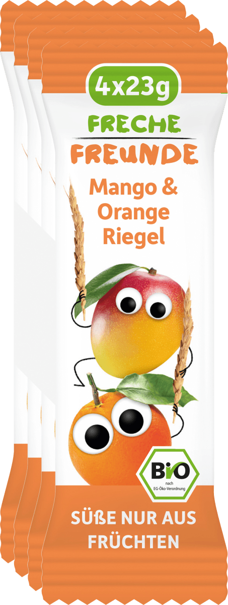 Fruchtriegel mit Getreide Mango & Orange ab 1 Jahr, 4x23g, 92 g