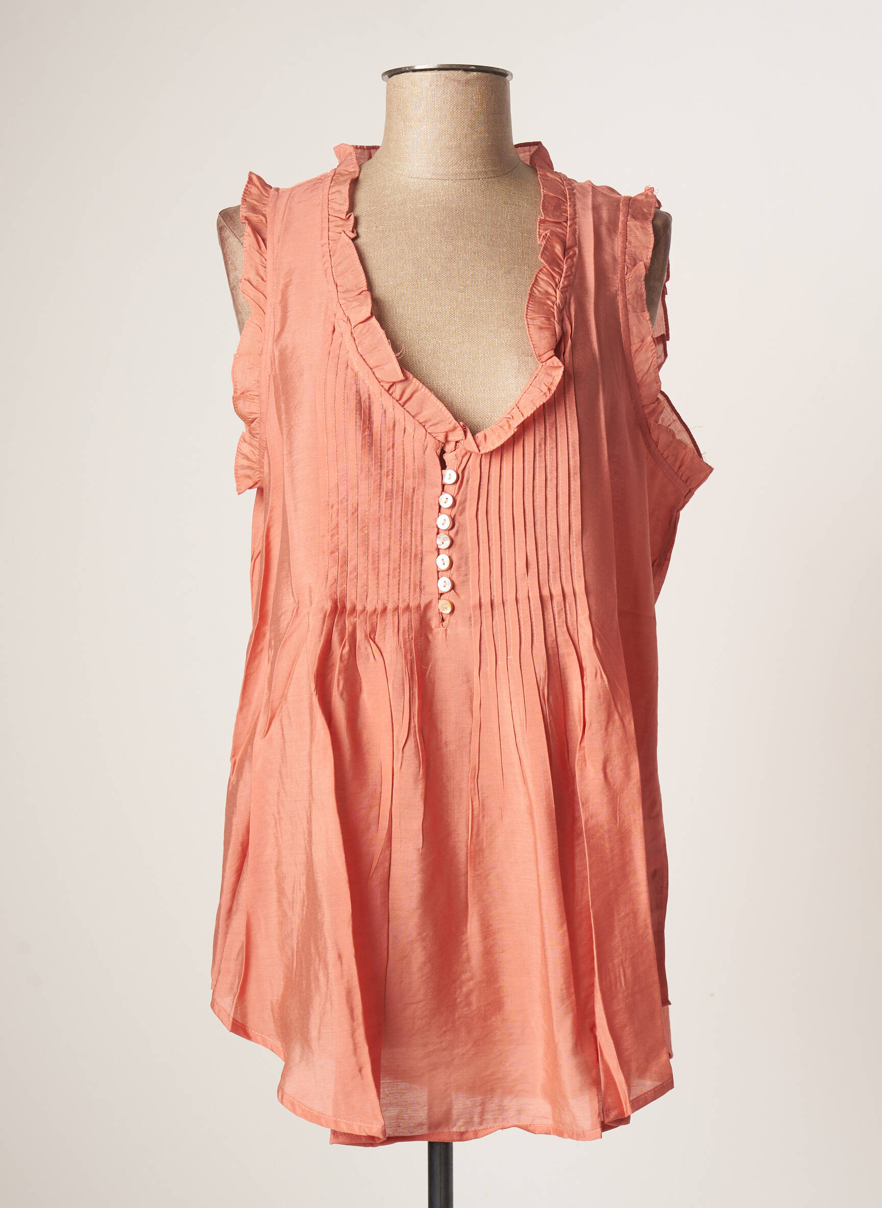 Lara Ethnics Tuniquesansmanche Femme couleur rose