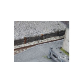 1:120 Schüttbahnsteig Holzschwellen, ca.40cm
