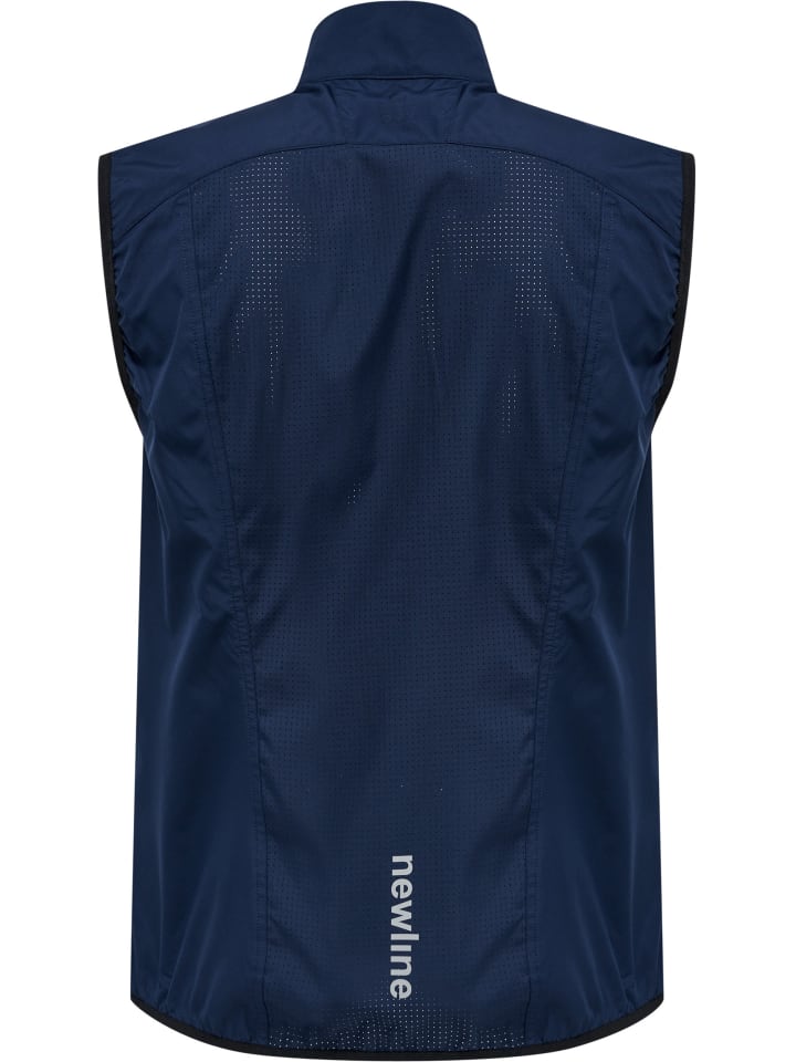 Newline Newline Reißverschluss Vest Reflektierend Logo Men's Core Herren in BLACK IRIS günstig kaufen