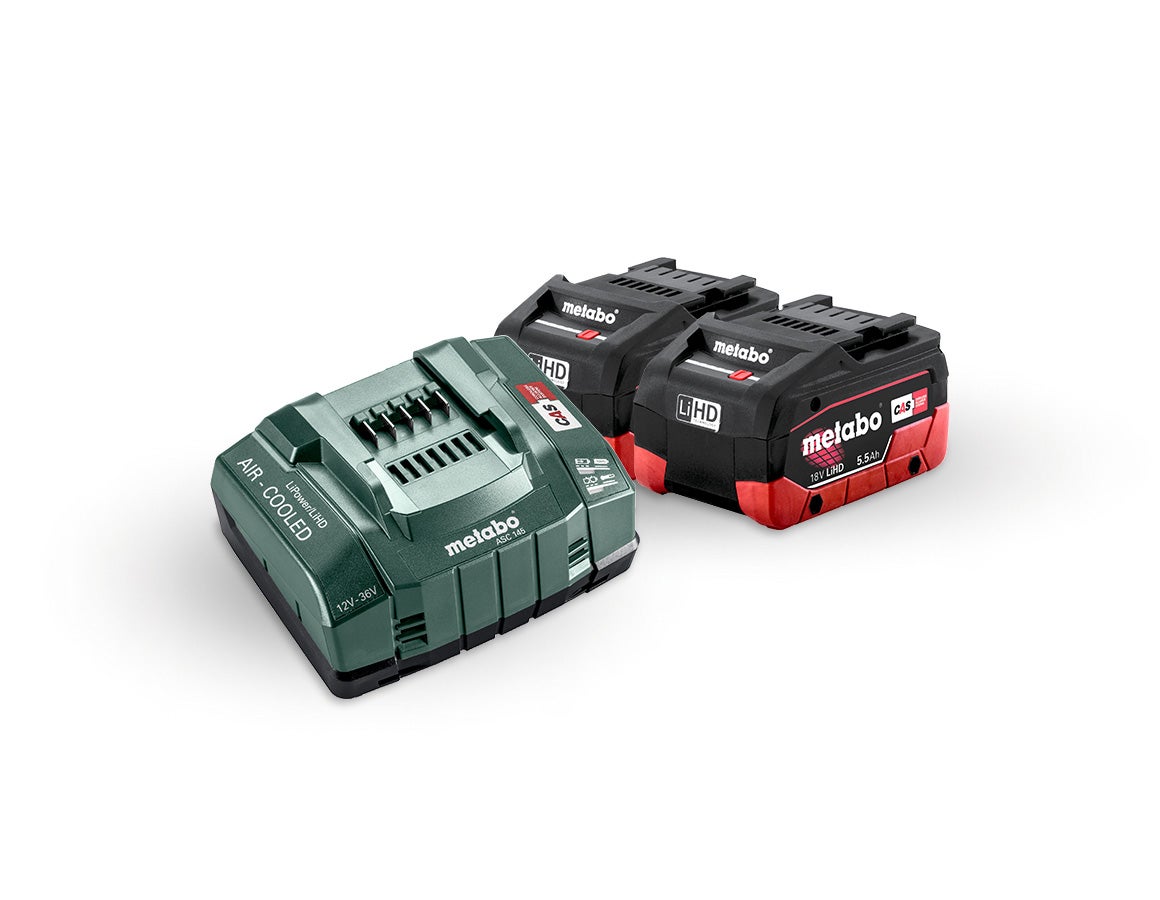 Metabo Akku-Pack 2x 5,5 LiHD Akkus+Ultra-Ladegerät