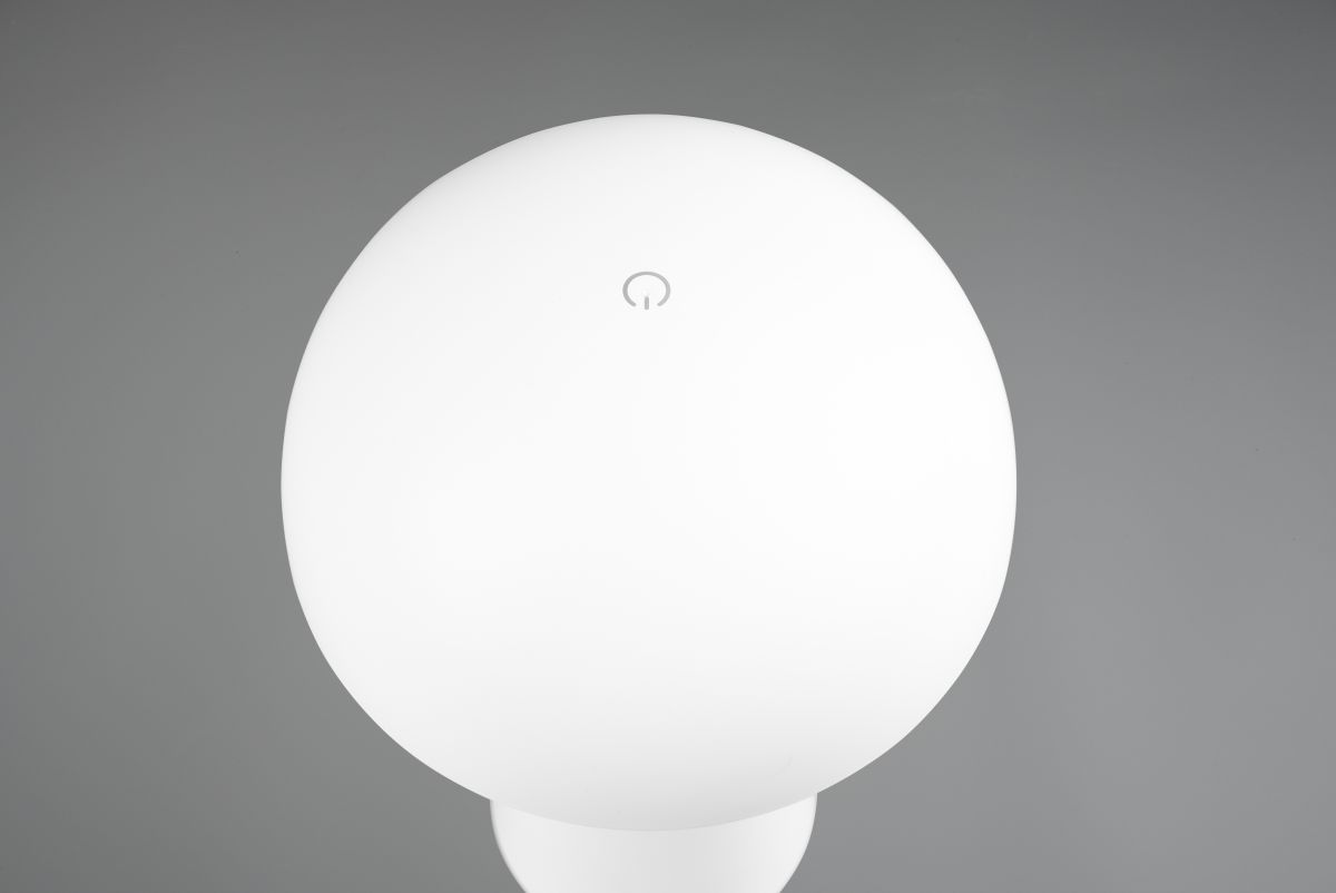 Reality Leuchten Akku Tischlampe Lennon Weiß