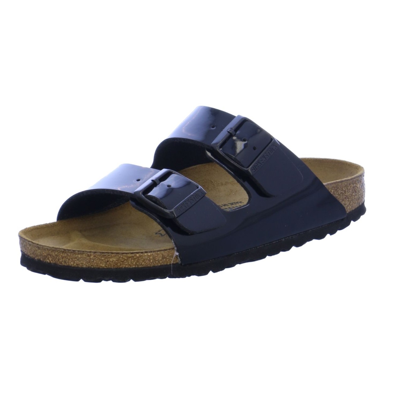 BIRKENSTOCK Pantoletten schwarz Arizona Patent Black