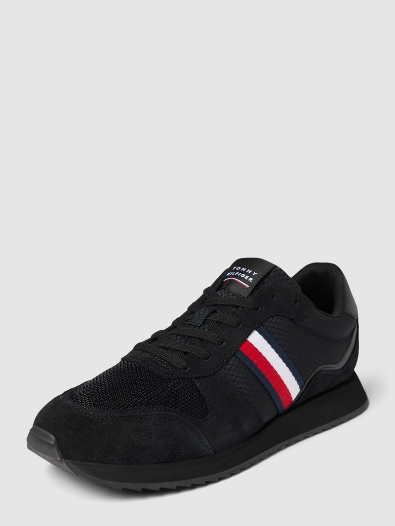 Sneaker mit Label-Detail Modell 'RUNNER EVO' in schwarz