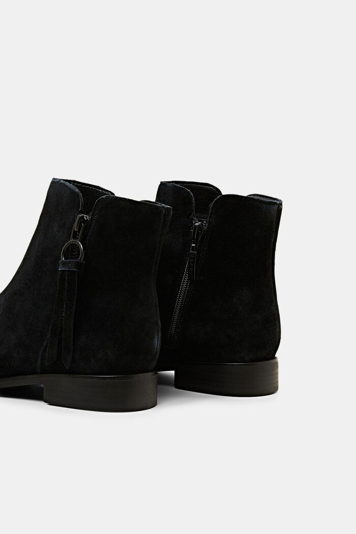 Rauleder-Boots mit Reißverschluss