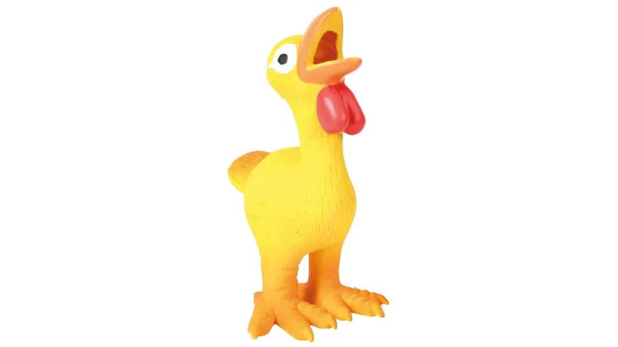 Trixie Latex Huhn mit Squeaker 14 cm Hunde Spielzeug