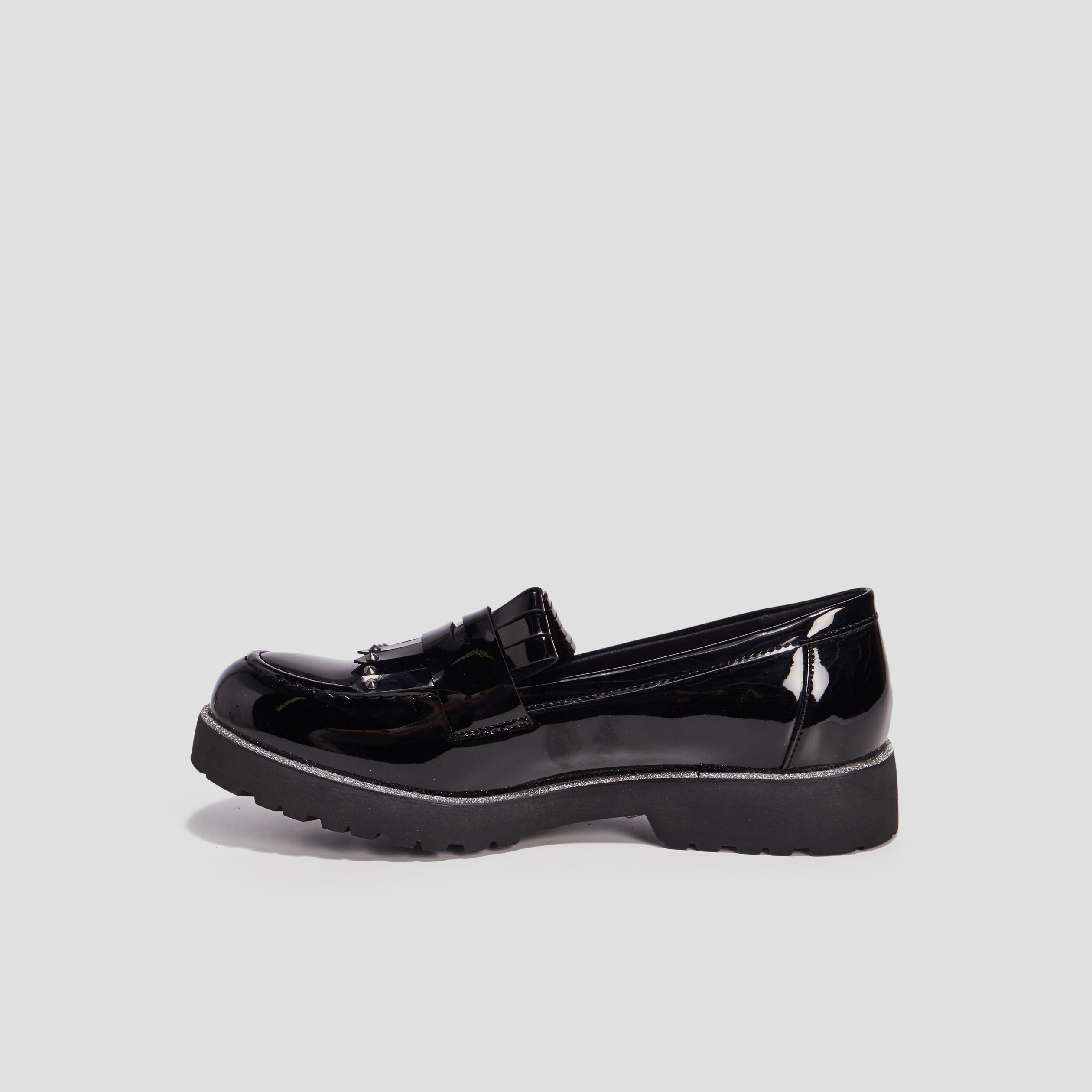 Mocassins crantés Liberto noir femme | La Halle