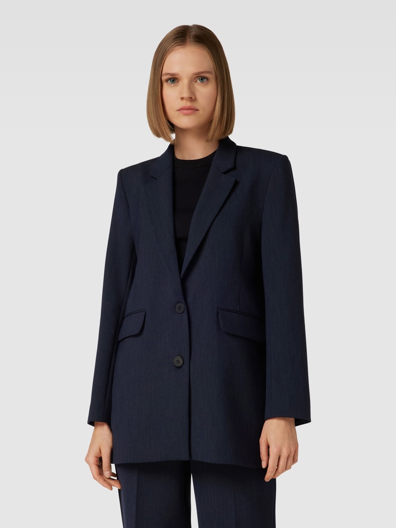 Blazer in melierter Optik Modell 'FRITA' in marineblau meliert