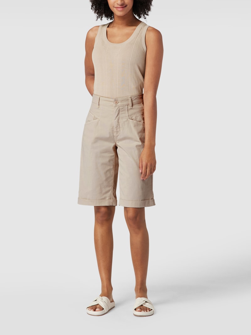 Bermudas mit fixierten Beinumschlägen Modell 'Kacie' in sand