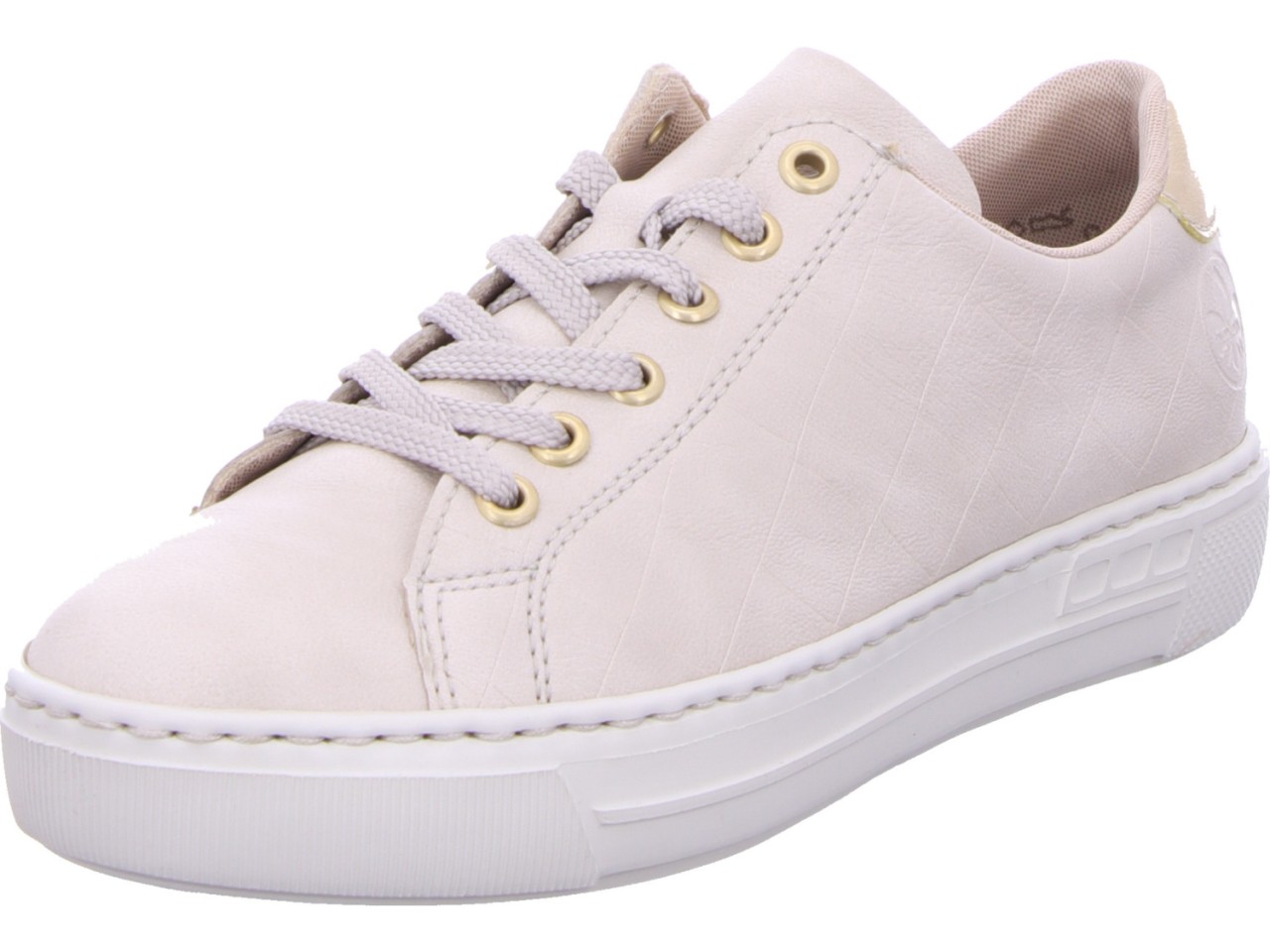 RIEKER Freizeit Schnürer beige