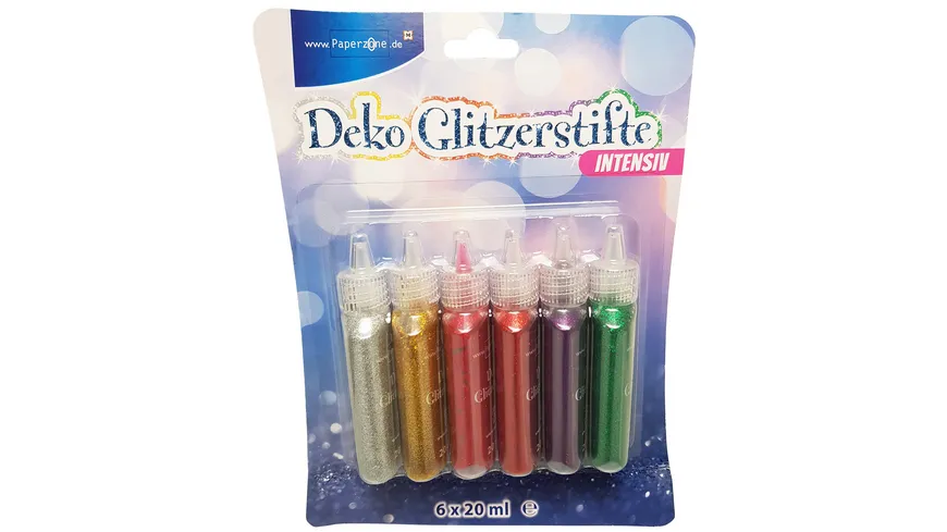 PAPERZONE Deko Glitzerstifte intensiv 120 ml