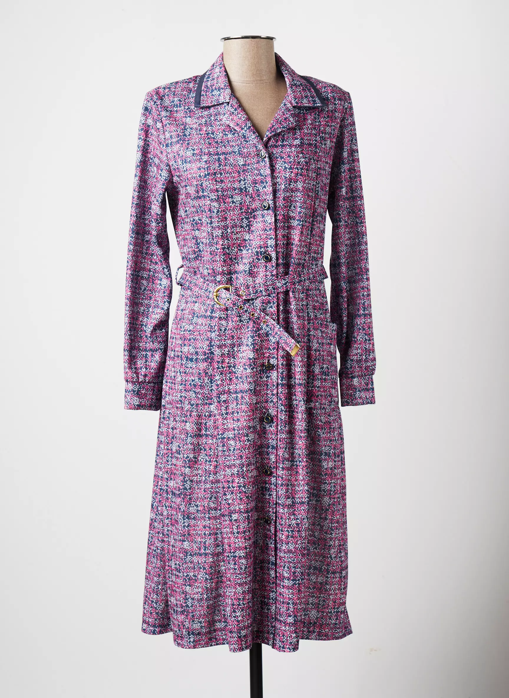 Valmode Robes Mi Longues Femme couleur rose