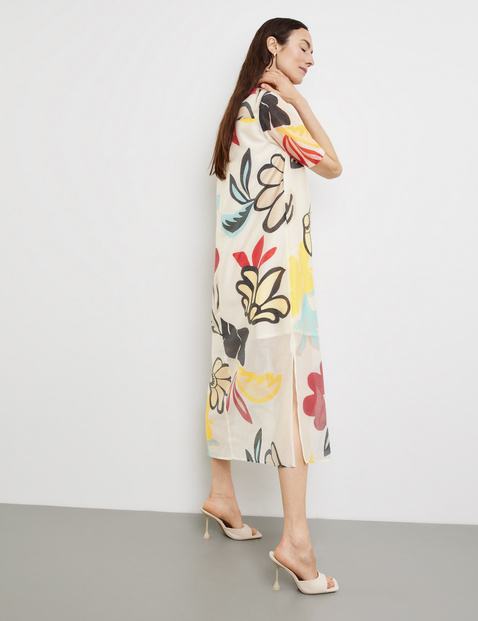 Fließendes Kleid mit Blumenprint