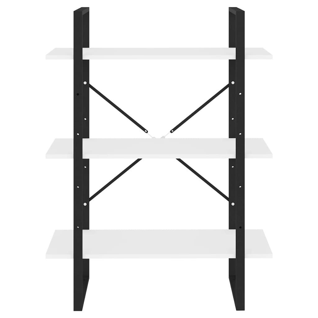 vidaXL Bücherregal Bücherregal Weiß 80x30x105 cm Holzwerkstoff, 1-tlg.