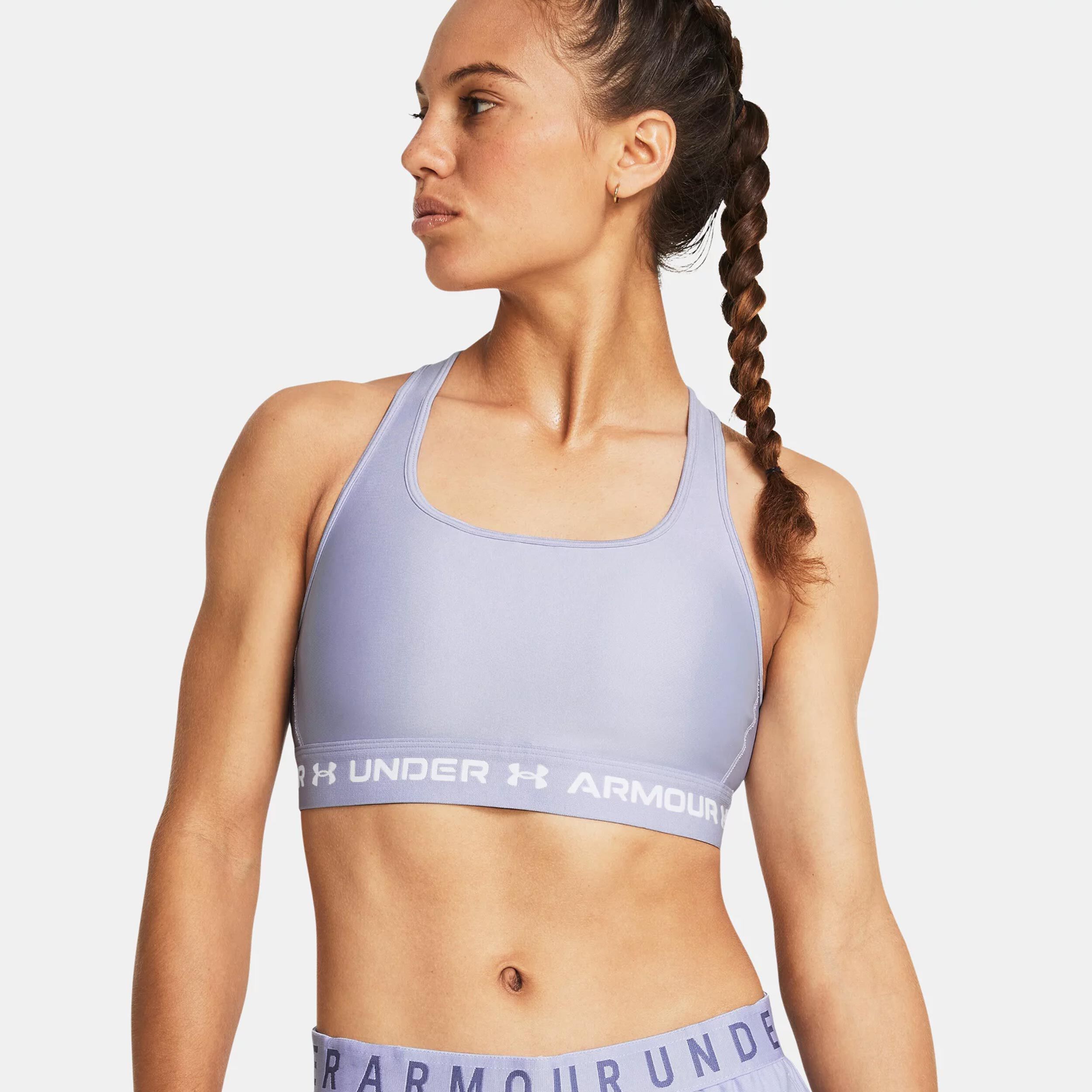Crossback Mid Sport-BH Damen - Lila
