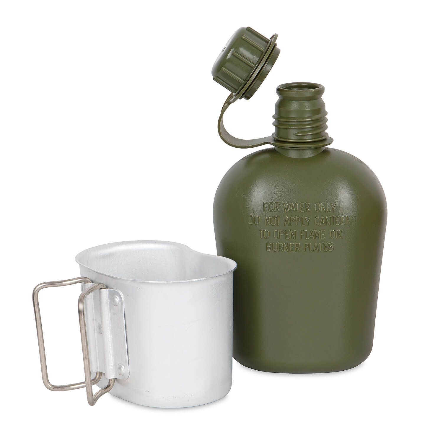 US Feldflasche m. Becher u. Hülle