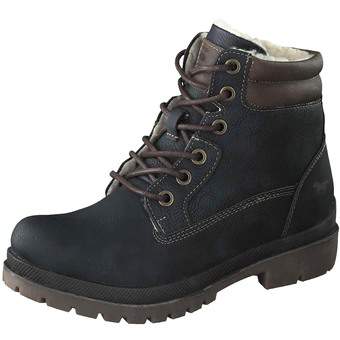 Mustang Schnür Boot in blau