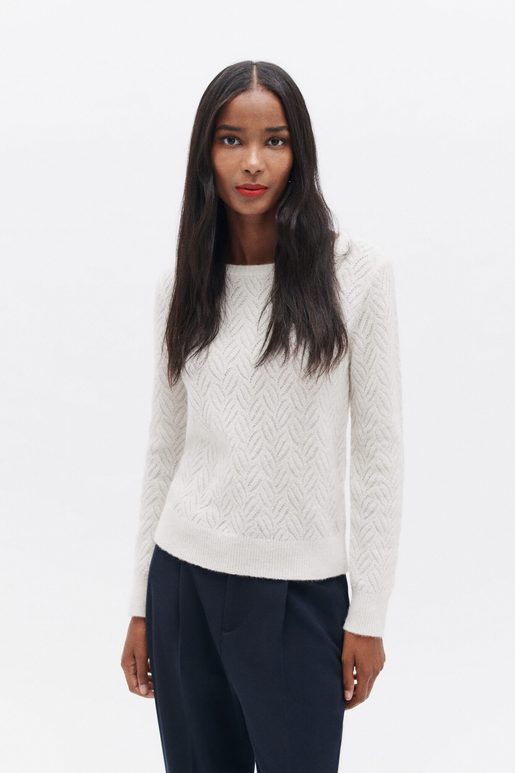 Pull masha ivoire femme