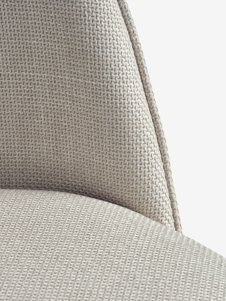 THORUP THORUP spisestuestol, beige stoff/eik farge