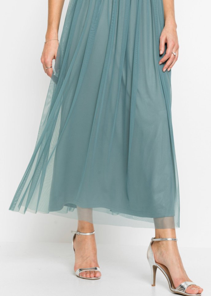 Maxikleid mit Pailletten