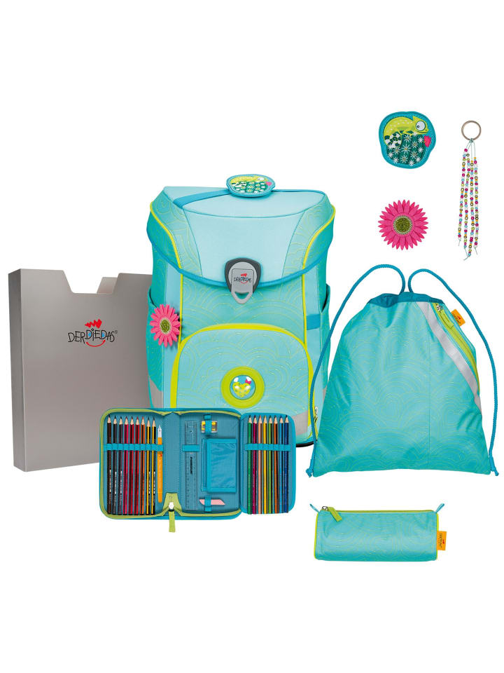 DerDieDas ErgoFlex Easy LED Schulranzen-Set 5-teilig in primavera günstig kaufen onesize