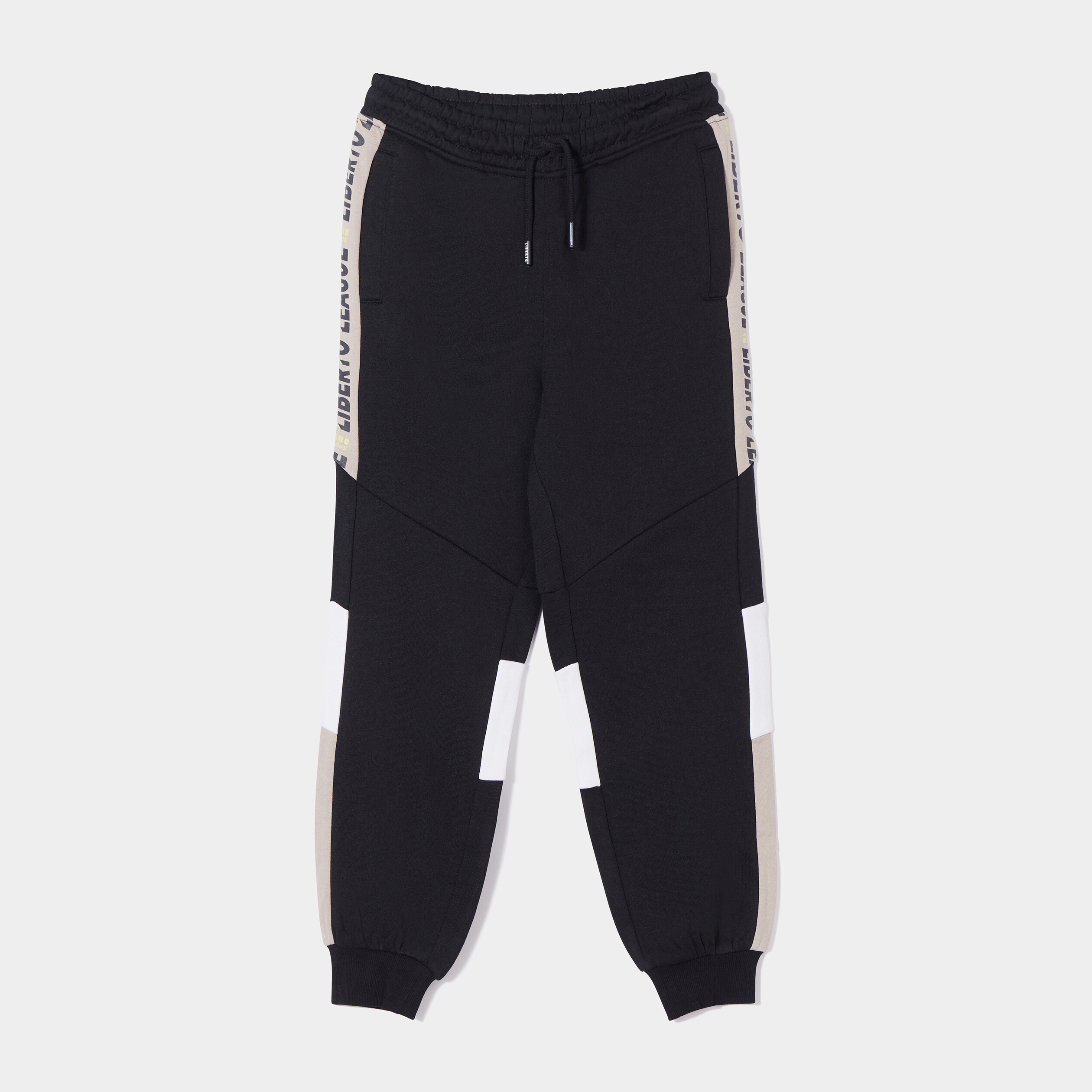 Pantalon de jogging regular Liberto noir garçon | La Halle