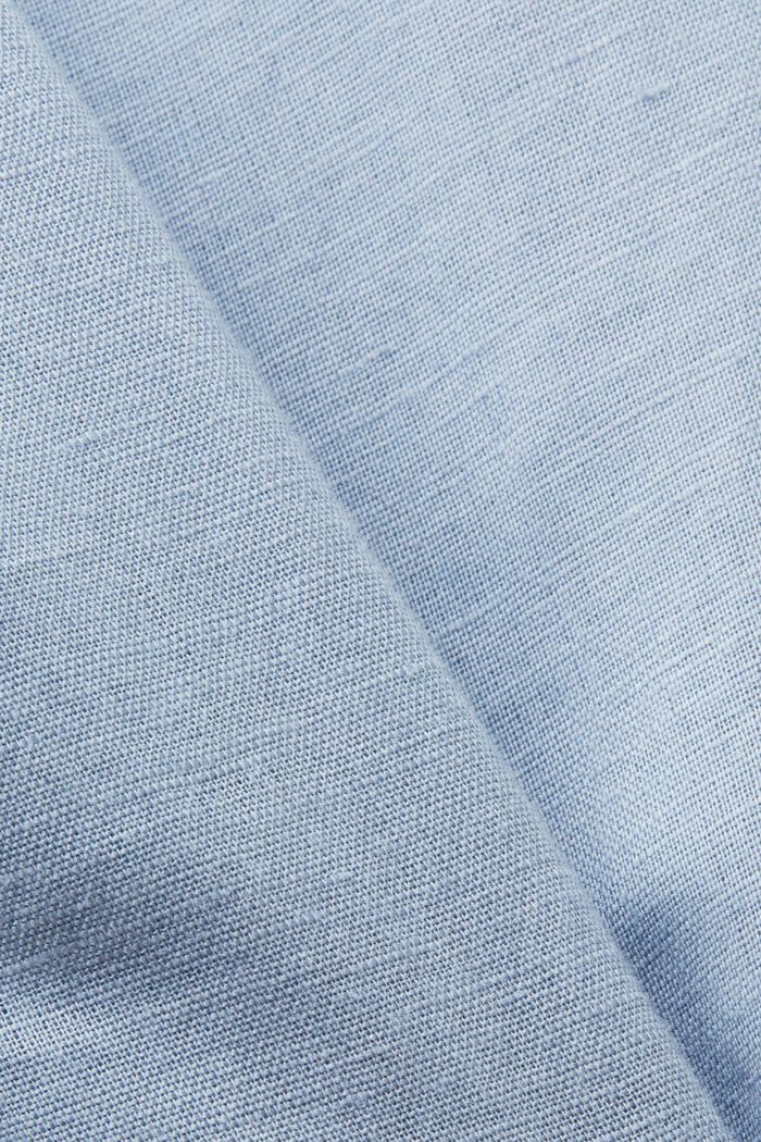 Knielanges Kleid, Baumwolle-Leinen-Mix