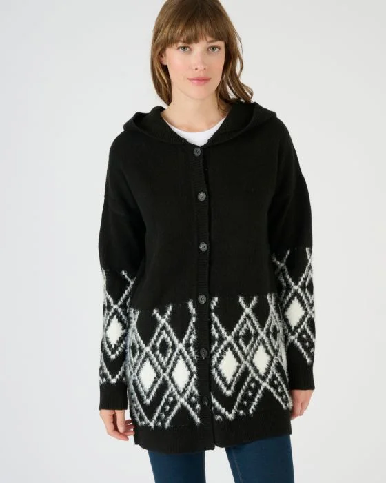 Gilet jacquard maille poilue Thermolactyl
