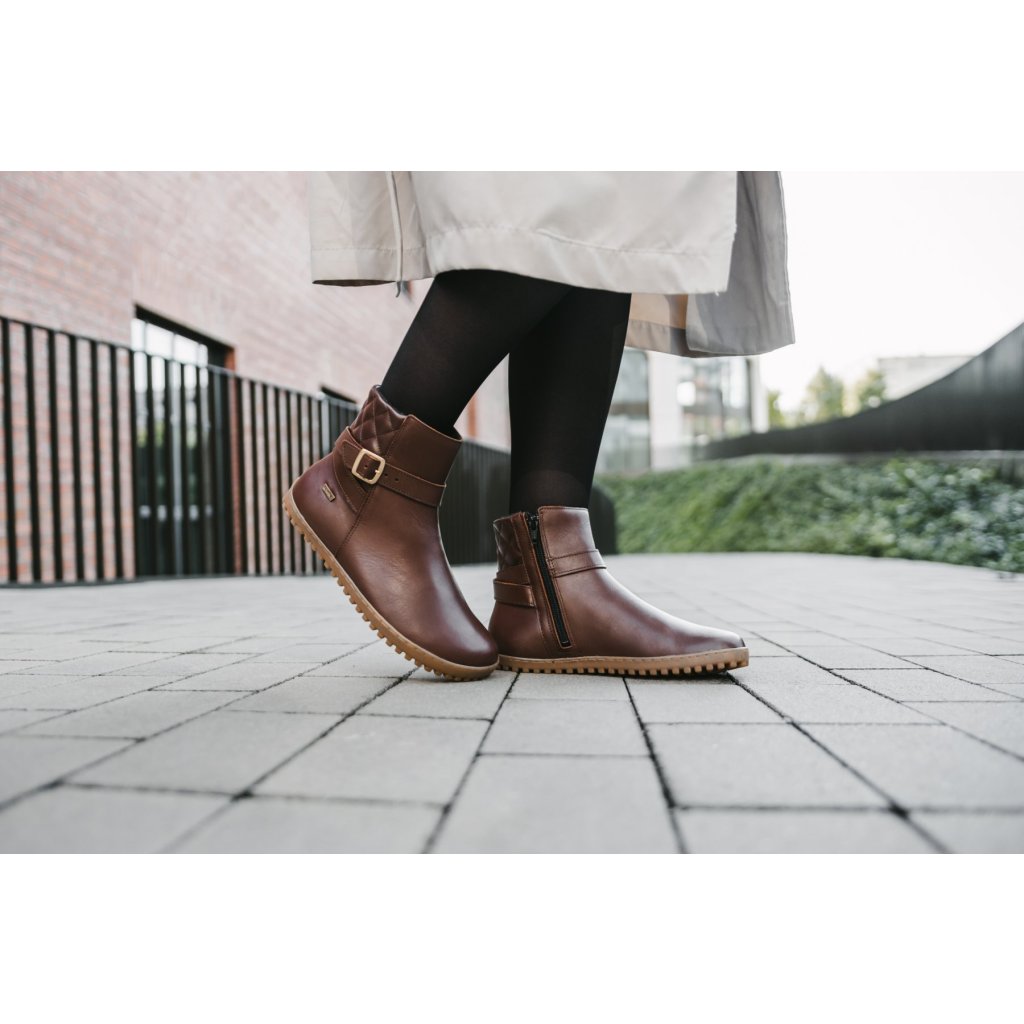 Be Lenka Diva Dark Brown Barfußstiefeletten